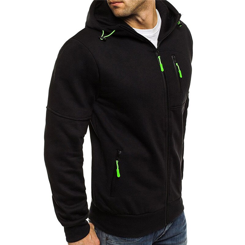 Heren hardloopjack joggen sport sportkleding training fitness oefening sportschooljas sportkleding herfst winter lange mouw jas