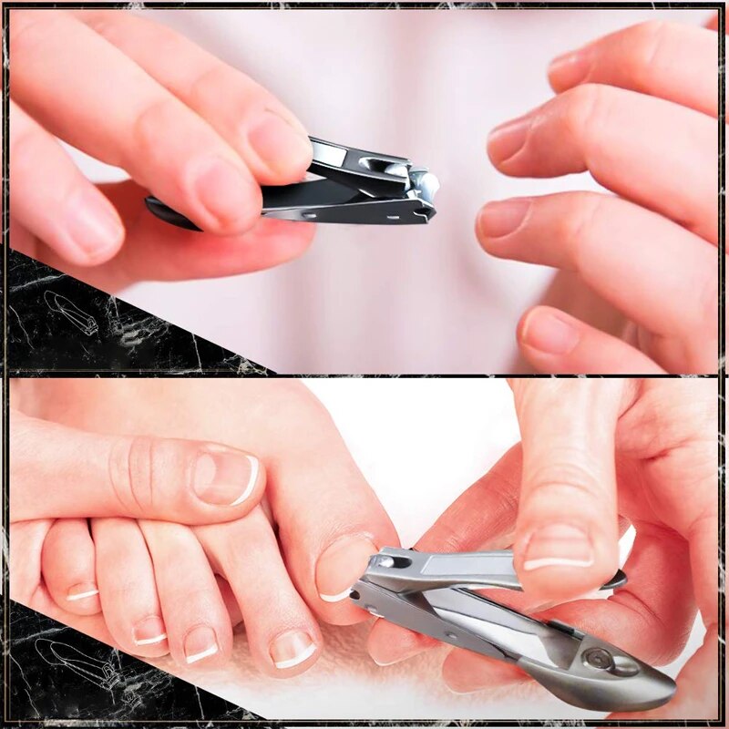 Roestvrij Staal Nagelknipper Nagelknipper Anti Splash Rvs Nail Cutters Voor Manicure Teennagel Vingernagel Trimmer