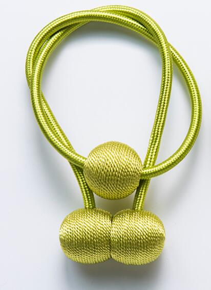 Magnetiska gardinbindningar klämmor legering stickmönster slipsspännen klämmor gardinbindningsring baksidor med kulmagnet: Grön