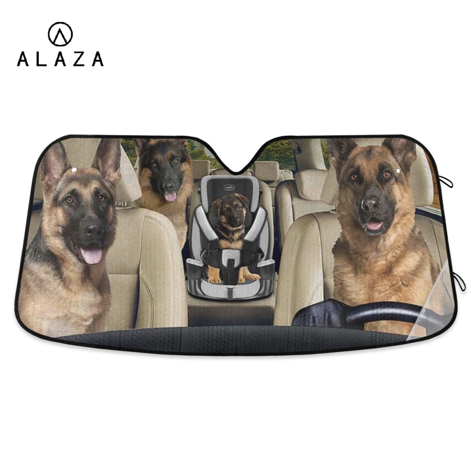 Auto Zonnescherm Herdershond Autoruit Schaduw Voorruit Cover Animal Driver Auto Zonnescherm Anti-Zonlicht Automotive Cover huisdier: 06