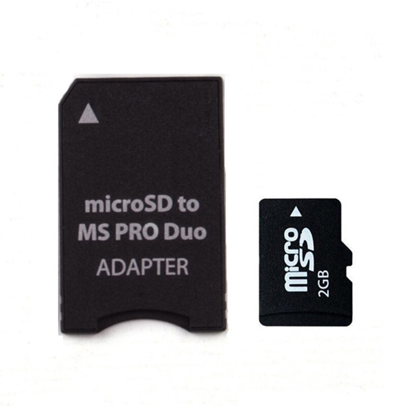 Micro TF Card To MS Card MS Pro Duo Adapter Micro Card 64MB 128MB 256MB 512MB 1GB 2GB Card+Memory Stick Converter: 2GB