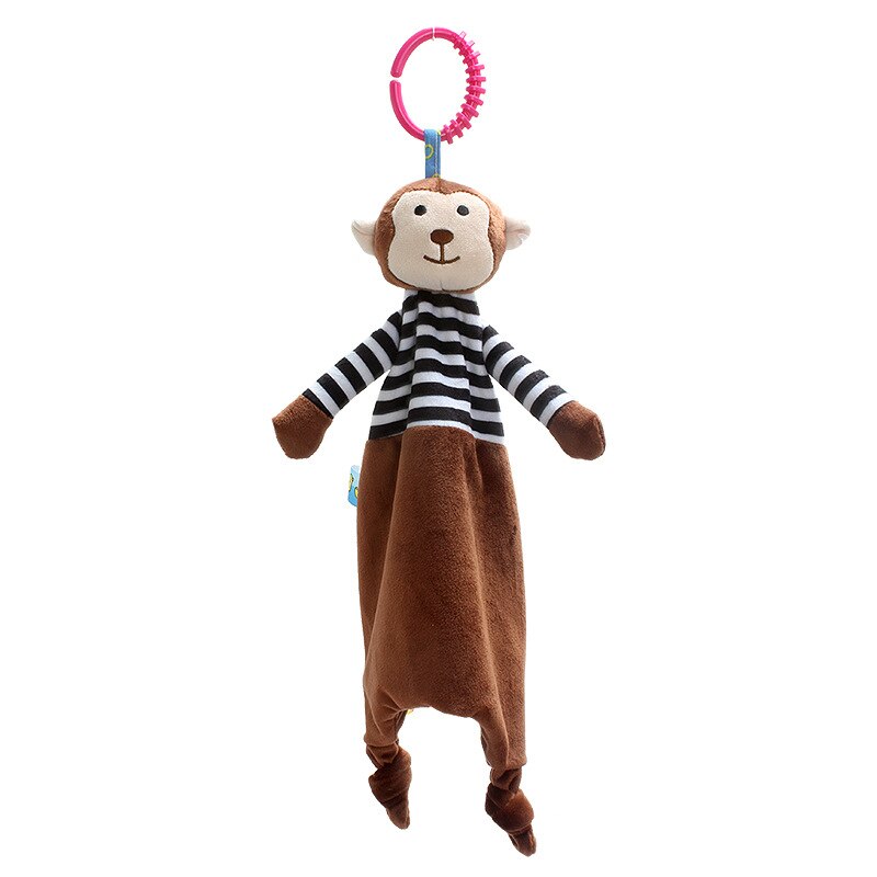 Babyrassel, Handy, Mobiltelefon, weicher beißRing, spielzeug für 0-12 monate alte babys, handtuch, bettglocke, niedliches Ebene-spielzeug für babybett, kinderwagen, montessori-spielzeug: Affe 571