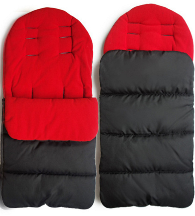 Baby Sleeping Bag Newborns Sleep Thermal Sack Cotton Kids Sleep Sack Stroller Sleeping Bag Cute Baby Thick Warm Sacks: Red / 12M