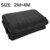 PE Markise Plane Camping Baldachin Zelt Garten Sonne Schatten Dauerhaft Praktische Feuchtigkeit Proof Strand Sun Shelter Tragbare Freien: black 2mX4m
