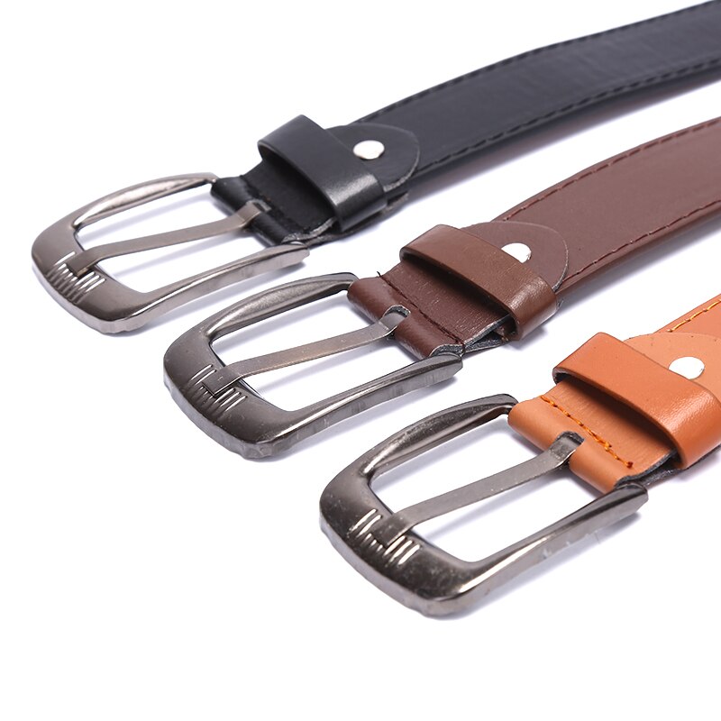 Leather Belts For Mens Casual Retro Leather Belt Washed Belt Men's Leather Belt Metal Pin Buckle
