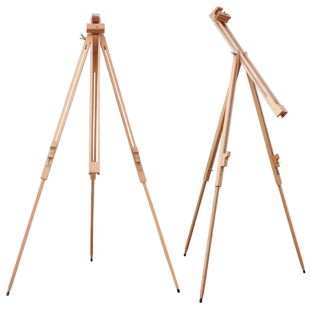 Cavalletto Da Pittura Portatile Porto - Legno Di Faggio, Regolabile, Pieghevole