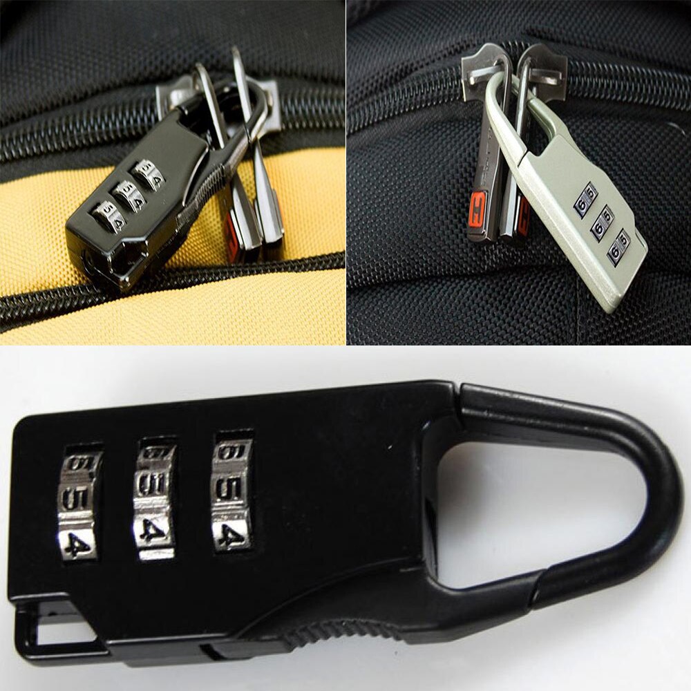Mini 3 Digit Dial Resettable Combination Travel Luggage Suitcase Lock Padlock Backpack password lock contraseña
