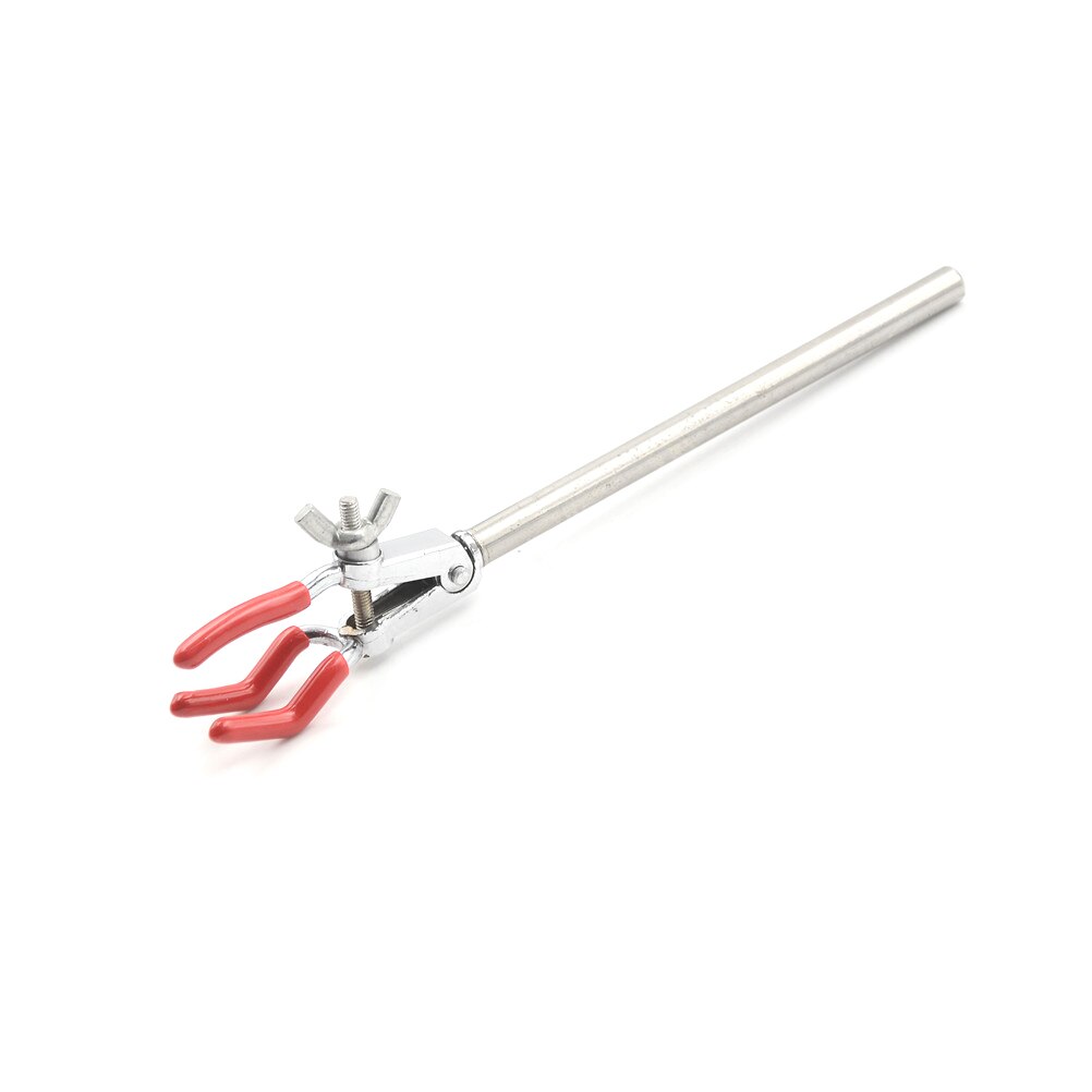 Laboratory Supplies 1pcs Tube Clamp Holder Clamp Range 0-30mm Lab Single Adjustment Three Prong Extension Flask Clip