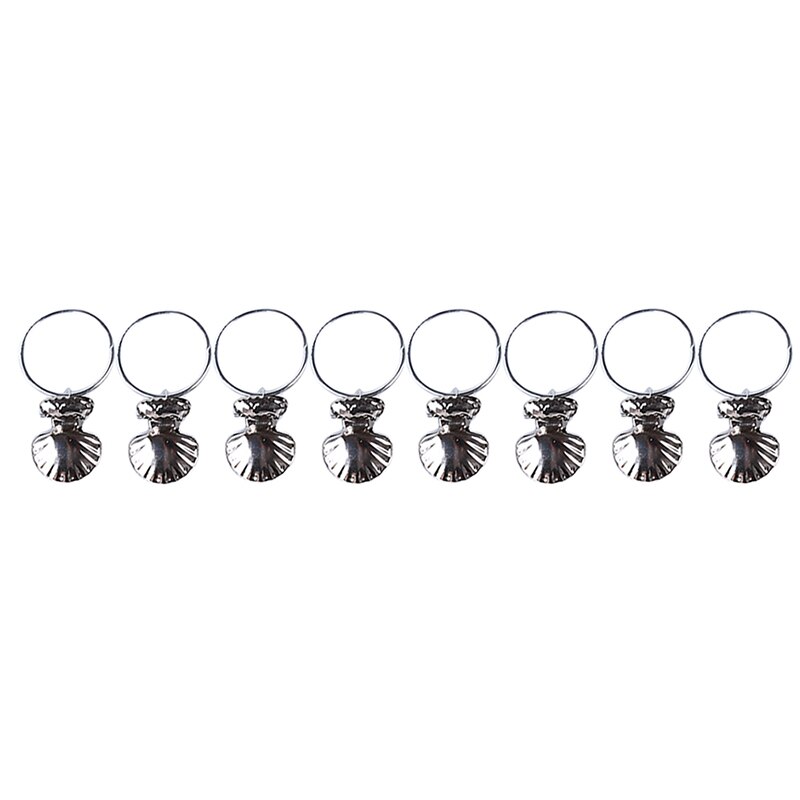 Pinzas portátiles para cortina con forma de anillos de concha, pinzas de acero inoxidable para ventana de ducha, pinzas de gancho para cortinas, almacenamiento