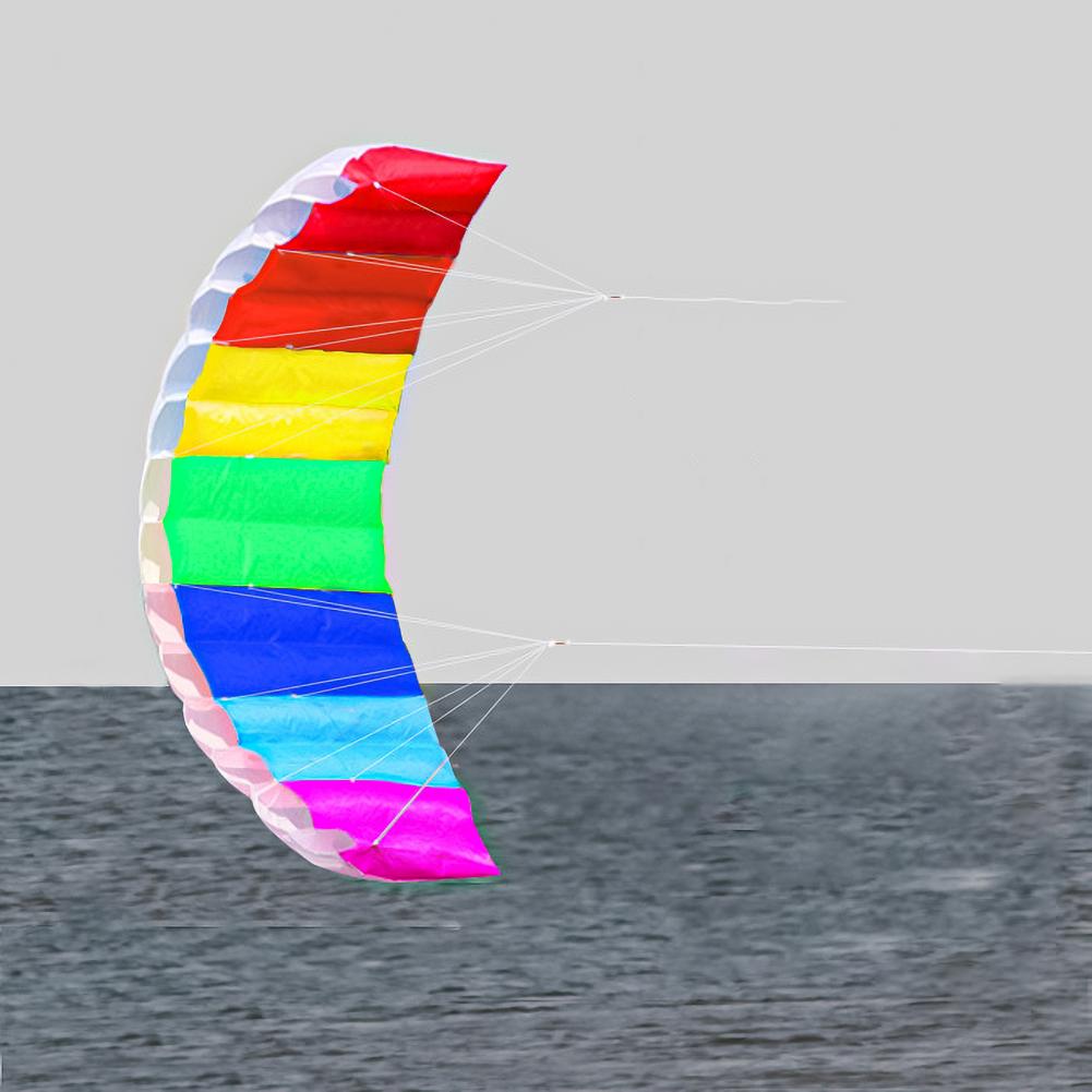 Regenbogen-drachen, fliegendes spielzeug, stunt-drachen, karierter stoff, dekorativ