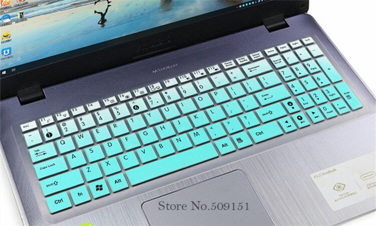 15.6 cal klawiatura laptopa Prorector etui na asus k555L A555L A555 A550L F555L X555S X555L X550C R550V notobook osłona klawiatury: GradualSkyblue