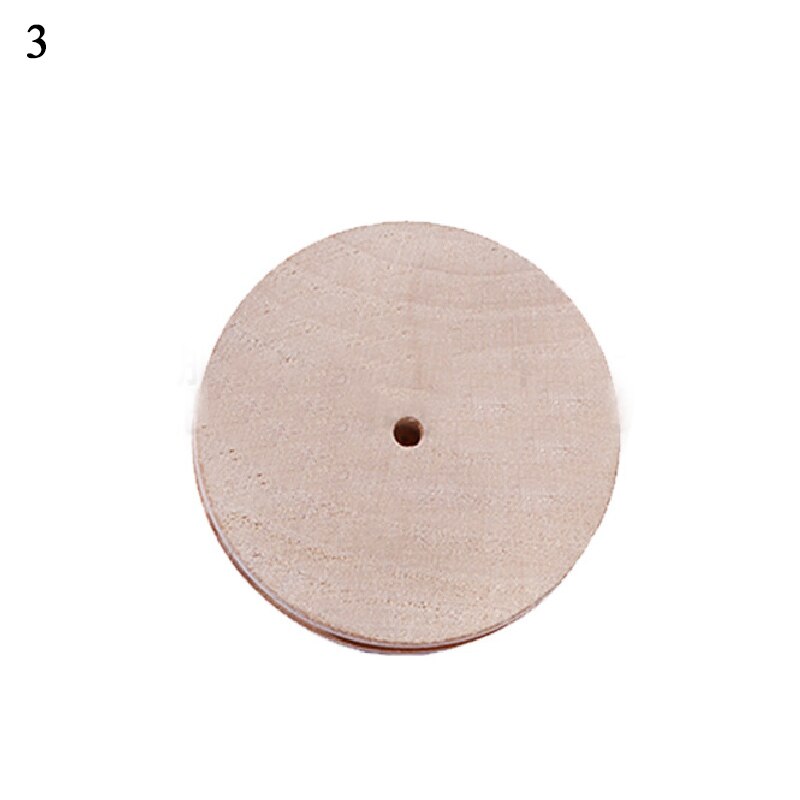 Hand Made Multi-Size Wood Slicker Leather Solid Wood Round Burnishing Edge for Polished Edge Leather Craft Working Tool: 3