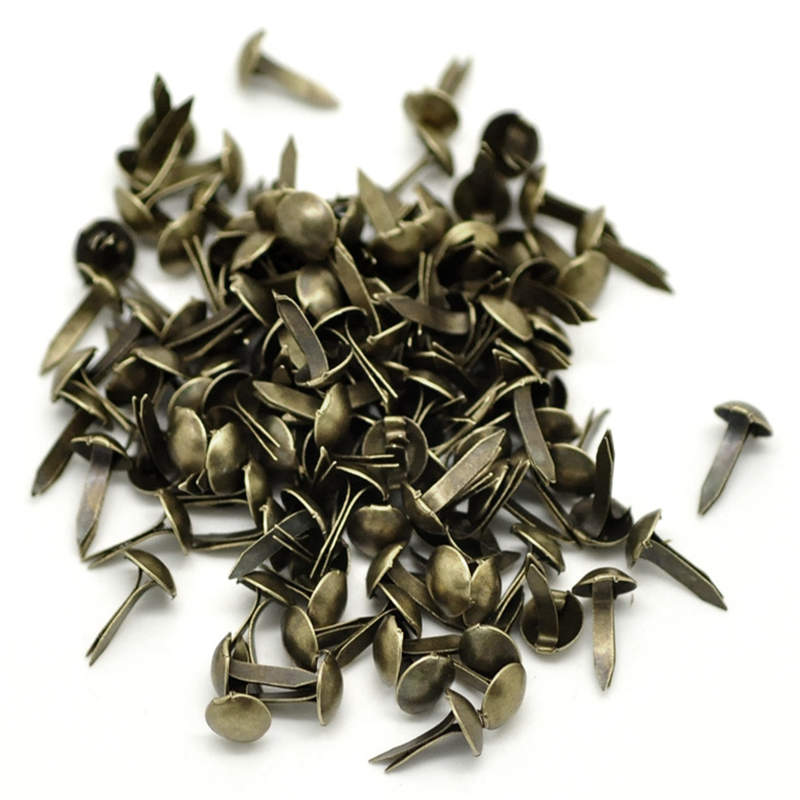 DoreenBeads Ijzer Legering Pastel Brads Scrapbooking Versiering voor DIY Craft Supply Antiek Brons 9x5mm (3/8 "x2/8"), 500 Stks