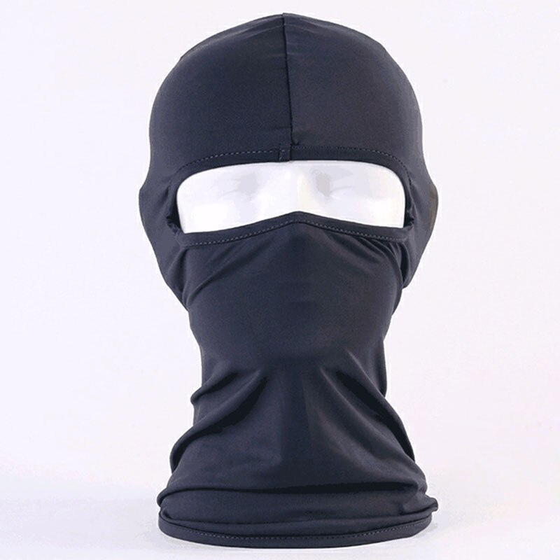 Spot full face masker capuchon motorfiets nekwarmer zomer winddicht maskers voor buiten fietsen skiën beste prijs: Donkergrijs