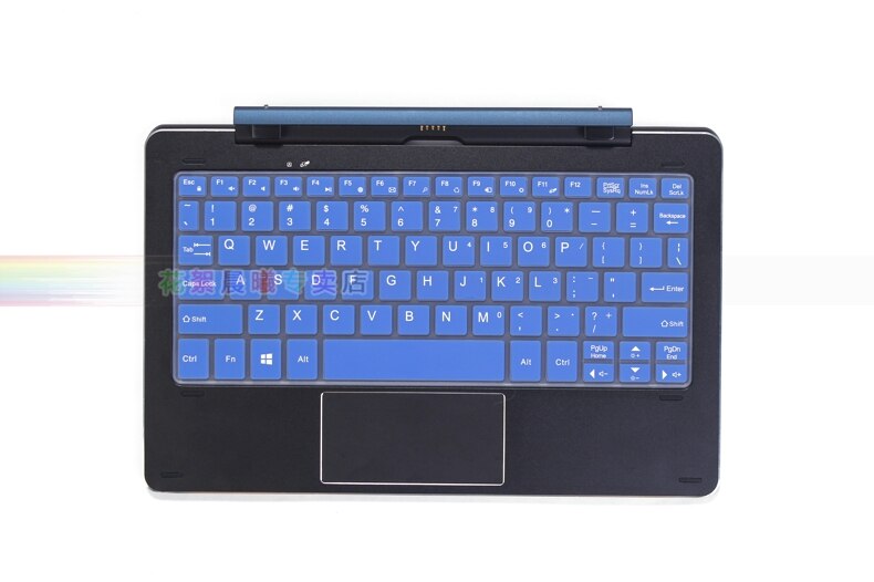 For Cube iWork 10 Windows 10+Android 5.1 Flagship Silicone laptop keyboard protector cover CDK-05 skin For Cube iwork10 10.1inch: blue