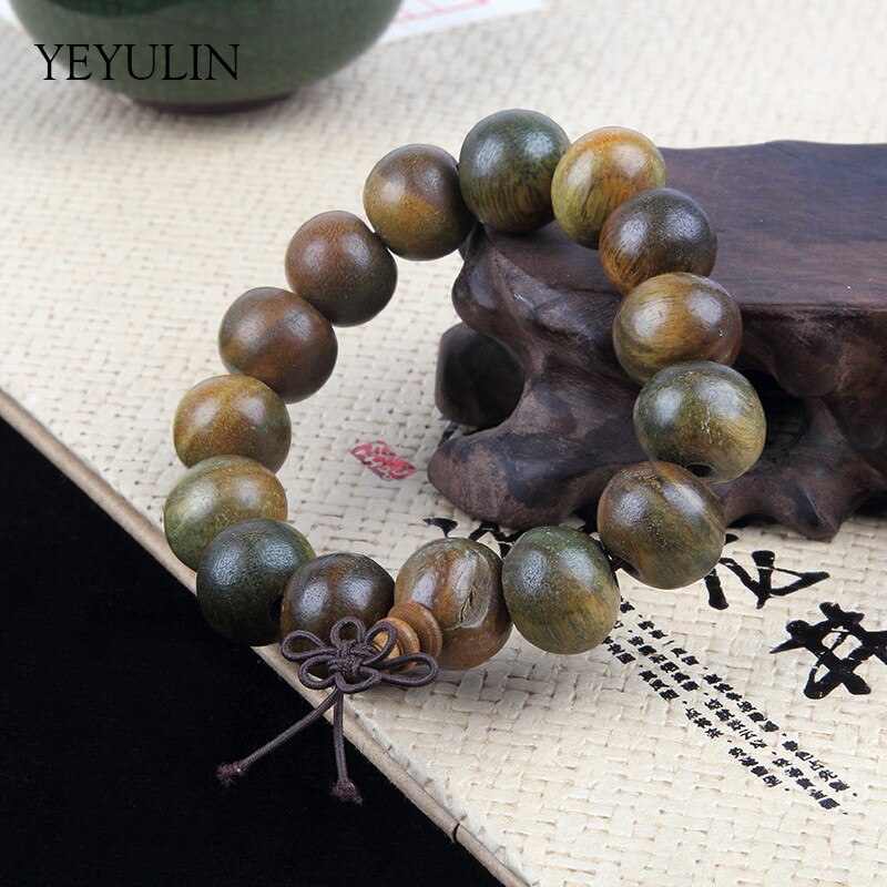 Neue 17 15 11 9mm Palo Santo Holz Buddha Perlen Armbinde Für Frauen Männer Holz Armreifen Schmuck