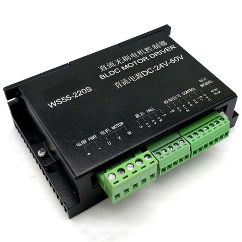 WS55-220S 3 fase Brushless DC il motore autista Del controllore 24-50V 600W di CNC Mandrino BLDC il motore autista Del controllore