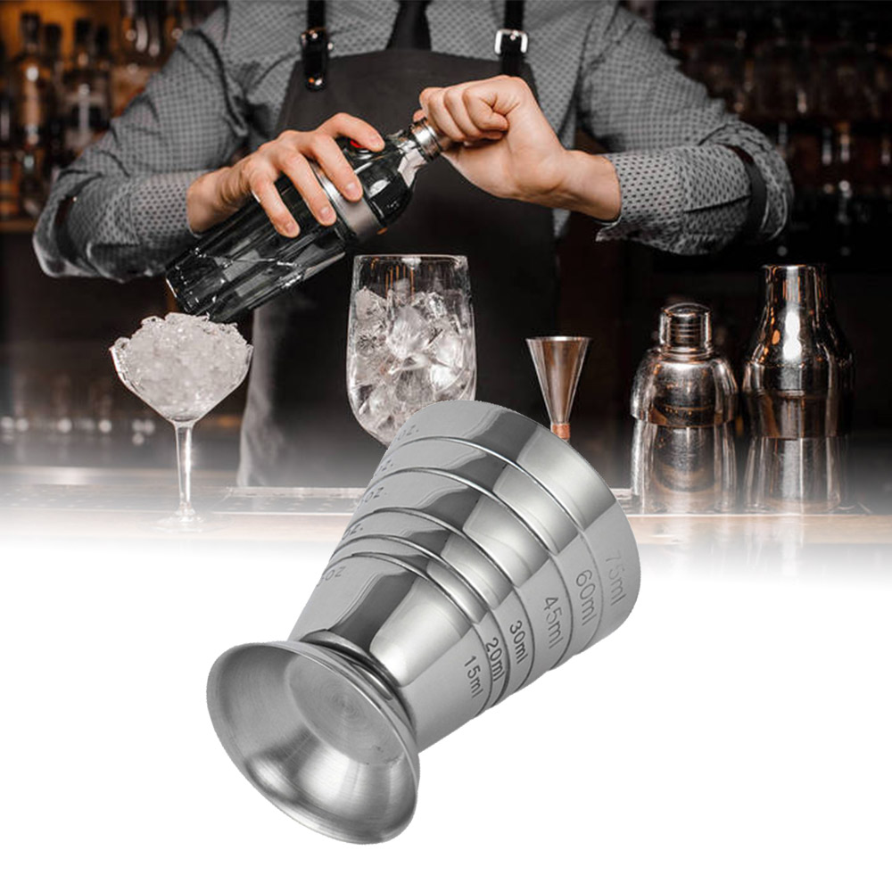Rvs Cocktail Jigger75ml Bar Jigger Meten Liquor Shot Cup Drink Mixer Measurer Barman tool
