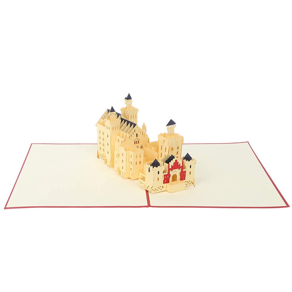 3D Pop-Up Cards Maple Leaf House Birthday Card Anniversary For Girl Kids Wife Postcard Wedding Invitations Greeting Cards: style 1