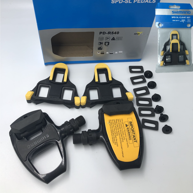 Pédales de vélo de route en carbone PD R7000/PD5800/R540/R550, autobloquant SPD avec 105 cales, SM-SH11: R540 one more sh11