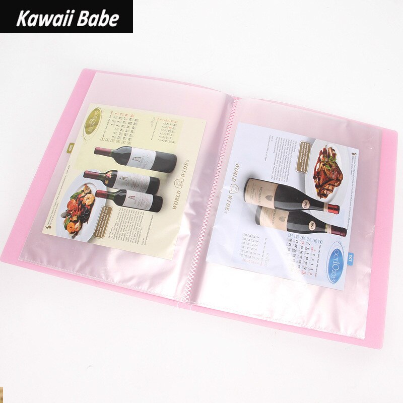 Desk Organizer File Folder A5 20/30/40/60 Page Document Folder for Files Sorting Supplies Office School Supplies Document Case