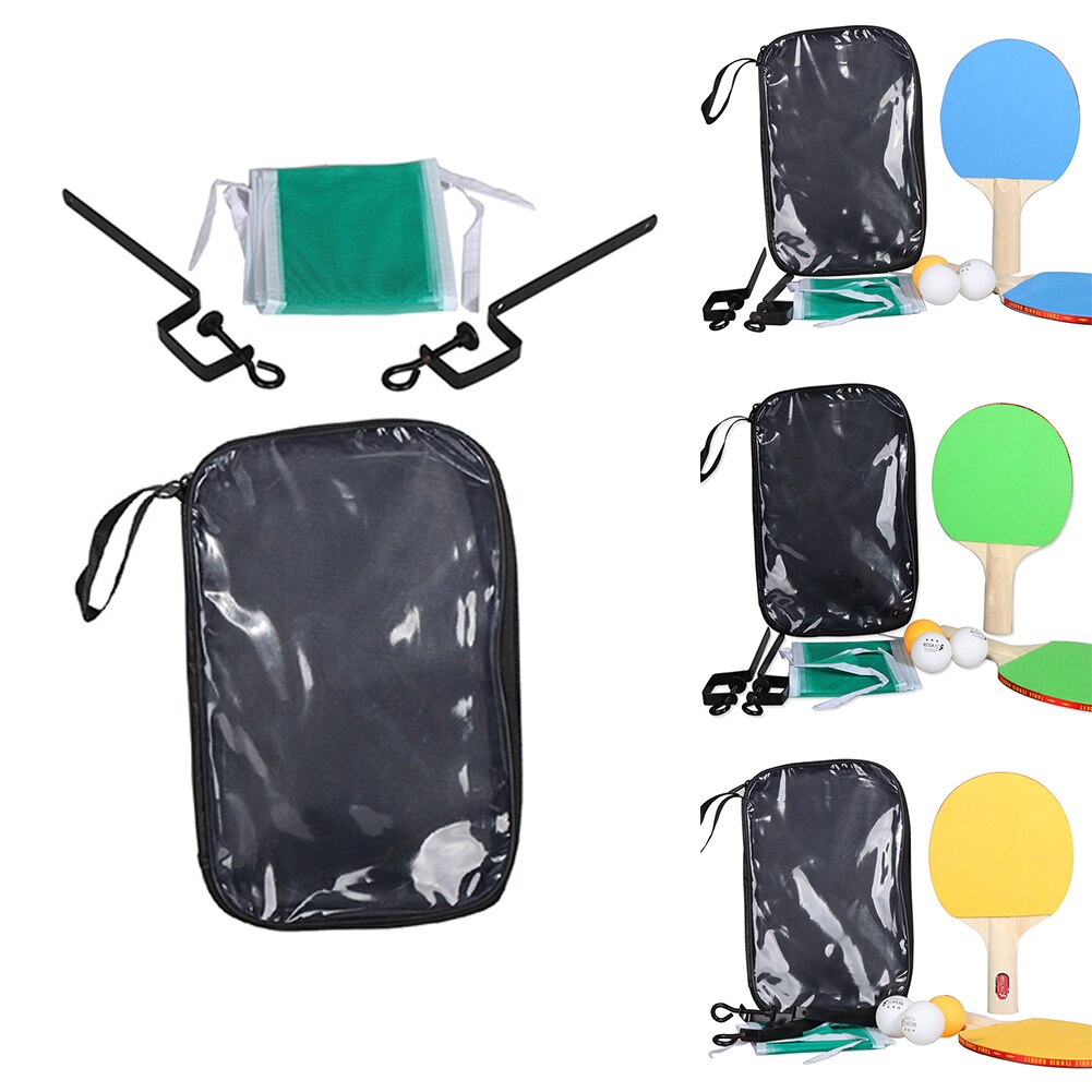 Table Tennis Table Tennis racket kit Complete Set 2 Paddle Bats 25X15cm