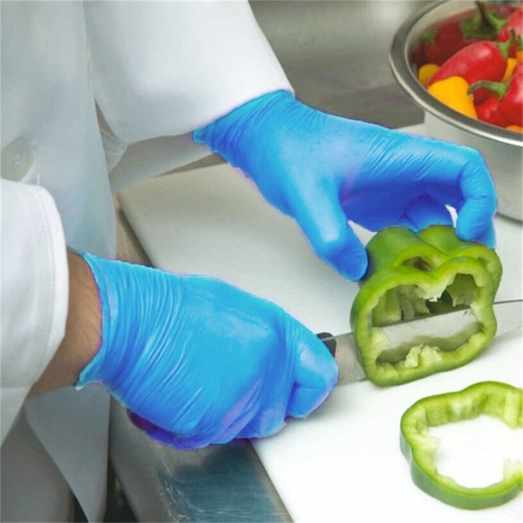 Handschoenen Wegwerp Rubberen Handschoenen Comfort 100 Pcs Bescherming Thuis Keuken Tuin Catering Levert Gant Jetables