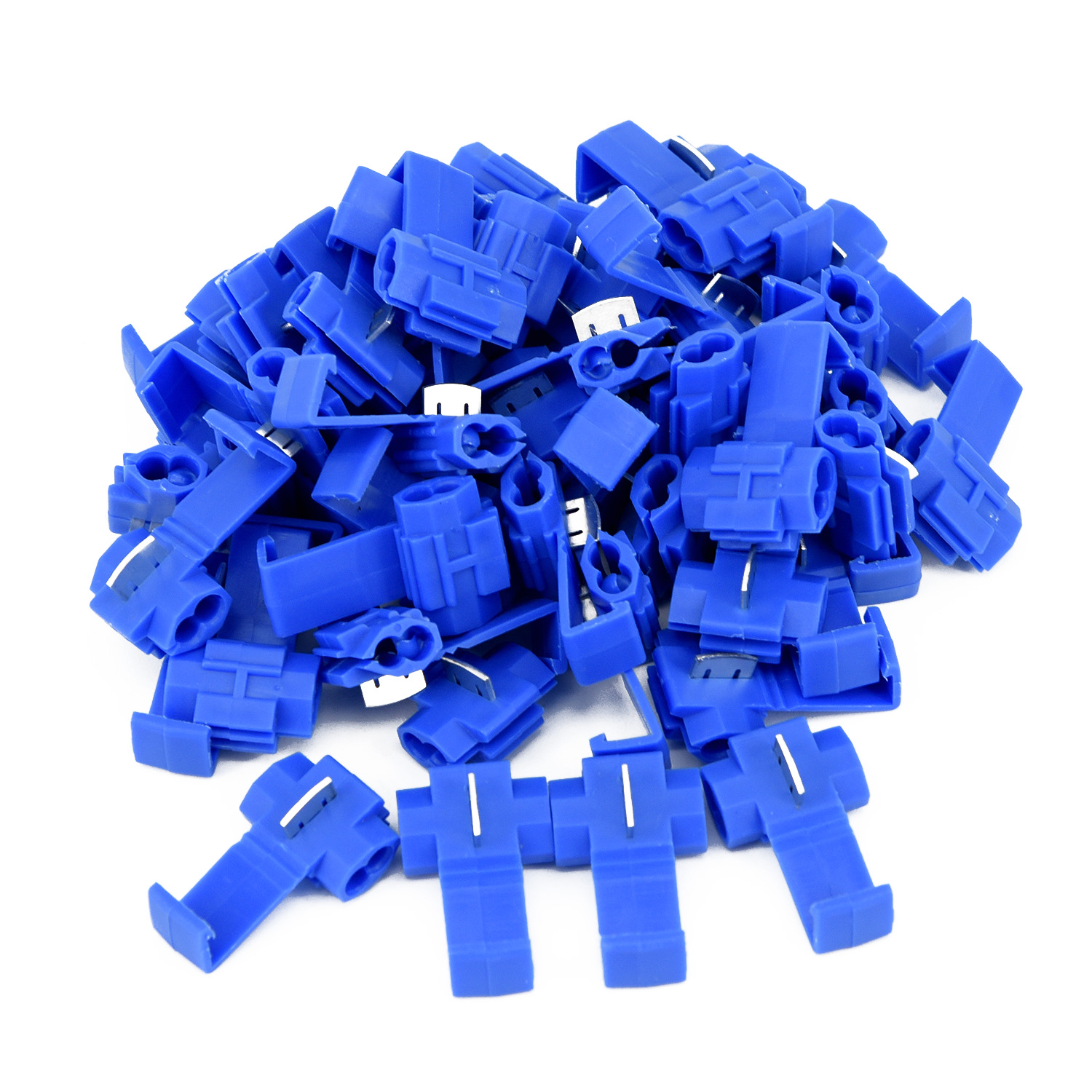50pcs Blue Electrical Scotch Lock Wire Connectors Quick SElectrical Cable Connectors Snap Splice Lock Wire