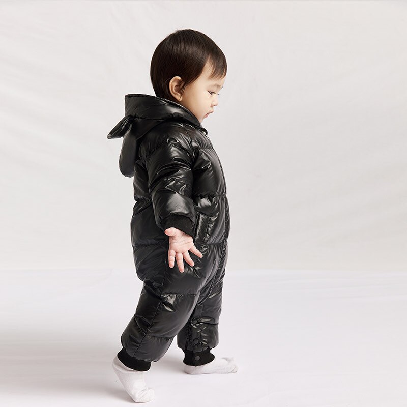 Crianças de inverno roupas para baixo jaqueta meninos outerwear casacos engrossar impermeável infantil snowsuits para meninas do bebê macacão