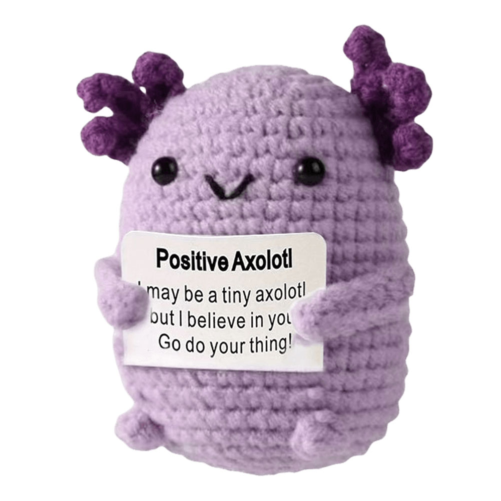 Halloween gehaakte poppen dier/pompoen gehaakte poppen met positieve kaart Kerstmis handgeweven wol pluche pop Home Decor: Clear