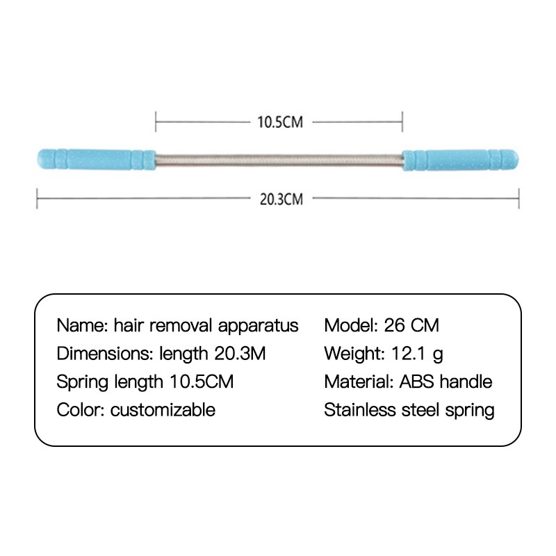 Facial Hair Remover Stick Epilator Threading Mini Facial Hair Remover Spring Threading Face Defeatherer DIY Makeup Beauty Tool