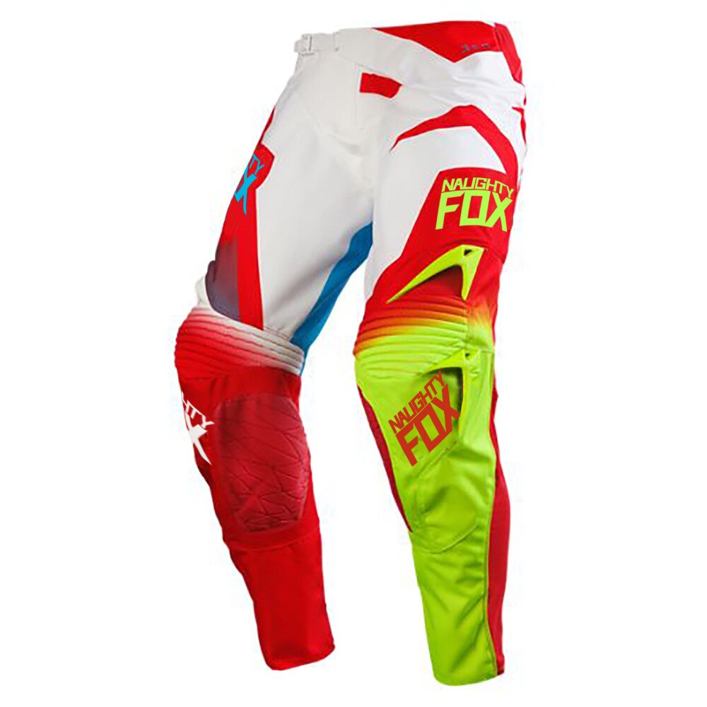 Delicate Fox Mountain Bike Downhill Pants AMX Bicycle BMX Riding DH MTB Pants Motocross racing Rally Pants: Red / 38