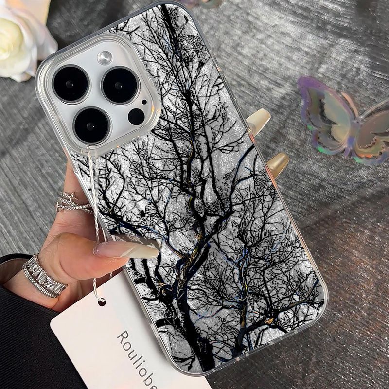 Deadwood Phone Cases for IPhone 14 ProMax Case 13 12 11 14 15 16 Pro XR XSMax X 7 8 15 Plus Senior Feather Gauze Bumper Cover