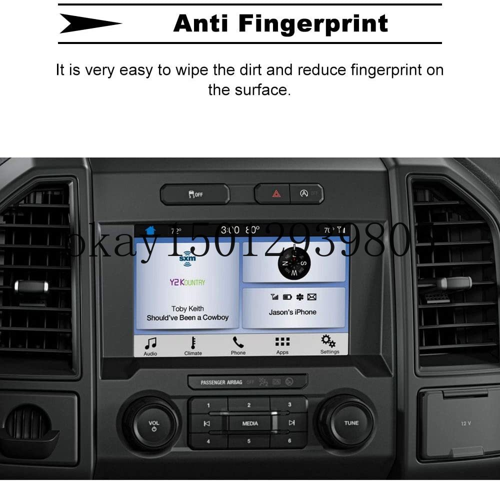 Navigation Screen Protector für Ford F-150 F250 F350 F450 Super Duty Sync2 Sync3 Bildschirm 8 zoll