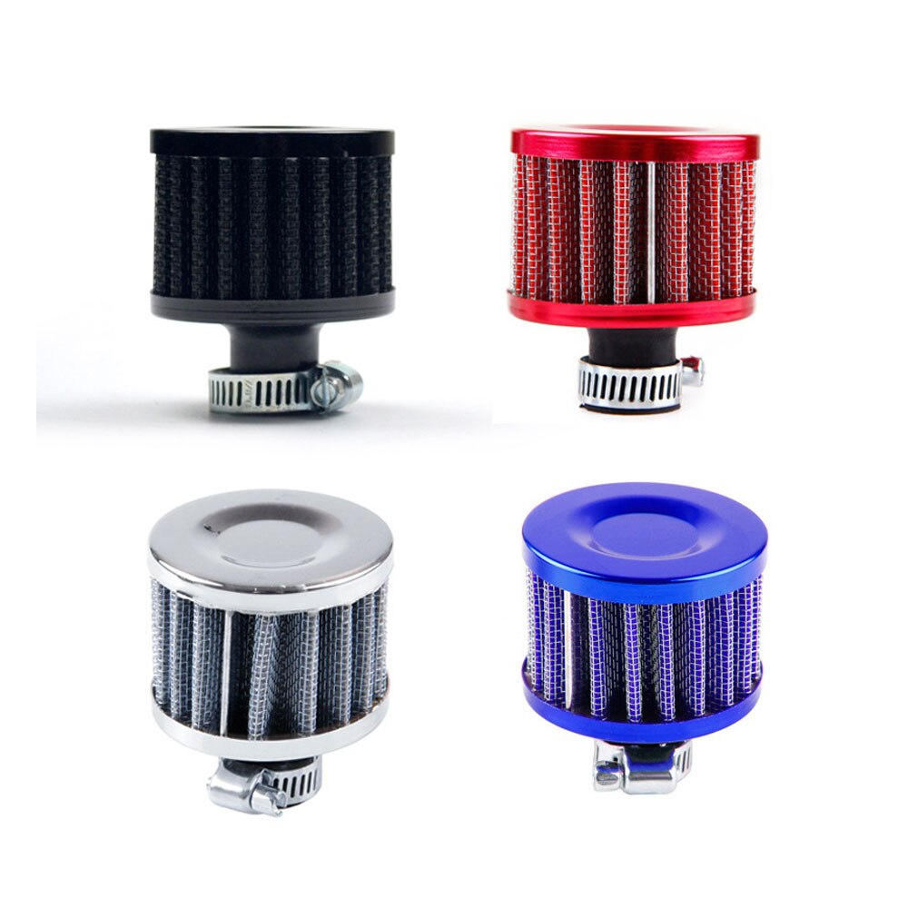 Filtro de aire para motocicleta, accesorio Universal de 12mm y 25mm, para entrada de aire frío, cárter de alto flujo, cubierta de ventilación, Mini filtros de respiración