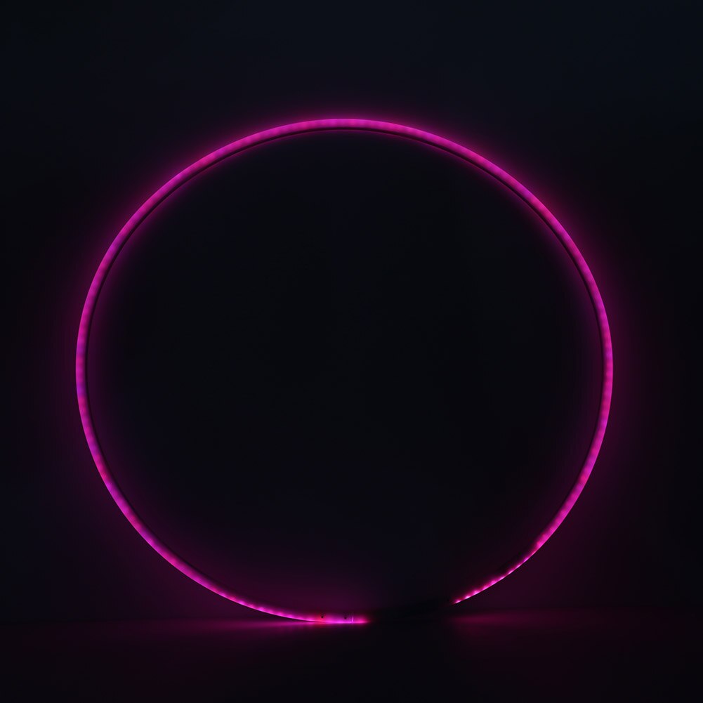 Sport Hoops Delicate LED Lighting Circle Bluetooth Rechargeable Pilates Yoga Dance Ring Fitness Tool