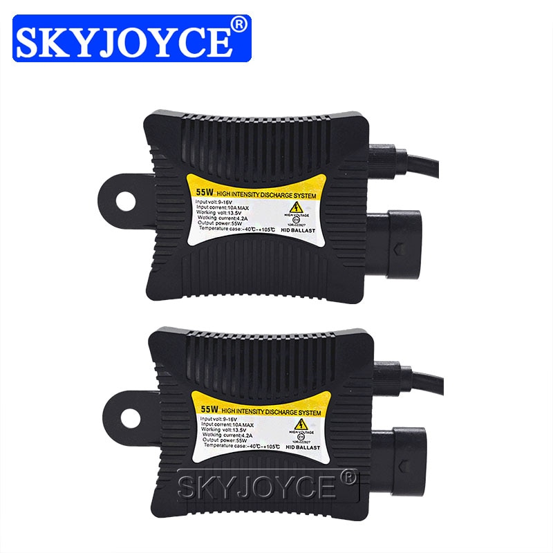 Skyjoyce 12V Hid Xenon Ballast 55W Elektronische Slanke Digitale Blok Ontsteking Ballast Voor Auto H1 H7 H11 xenon Koplamp Kit