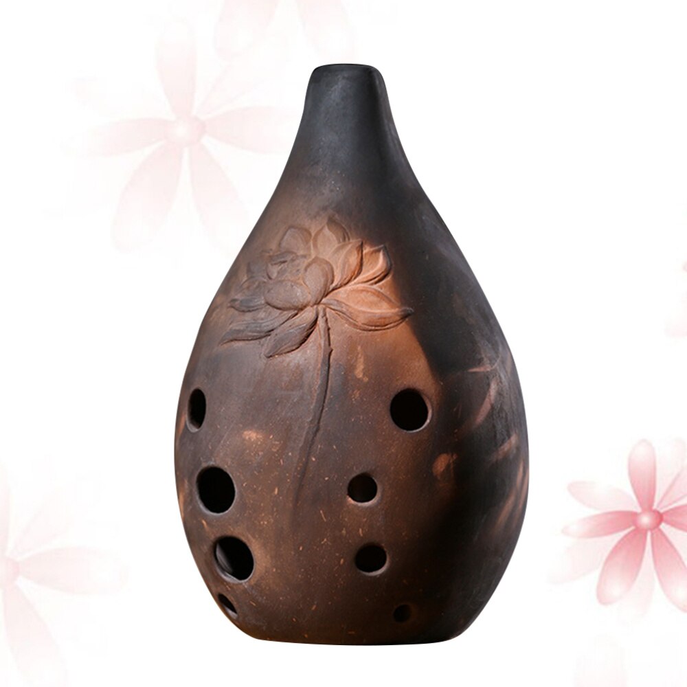 Flûte chinoise professionnelle 10 trous Xun, Instrument ancien en céramique Ocarina pour débutants artistes artistes 1 pièce