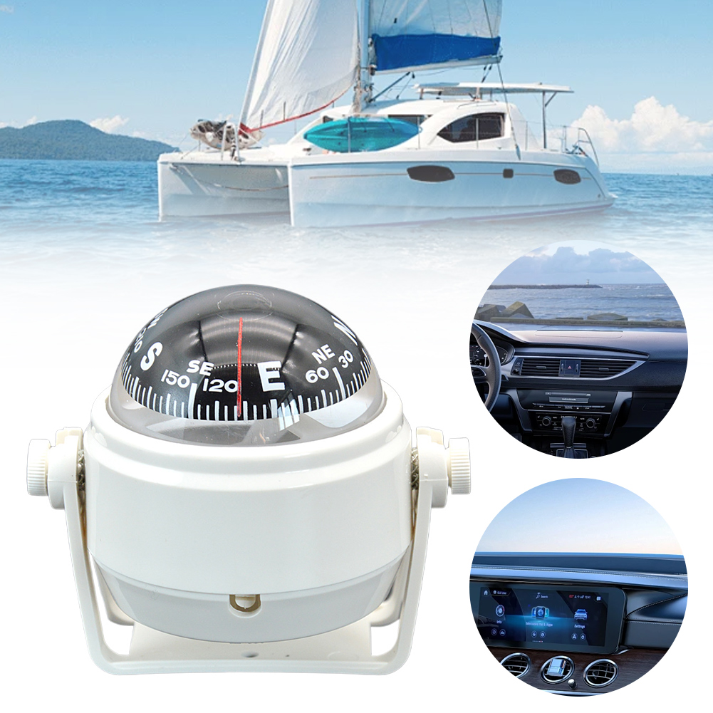 Ball Shaped Sea Pivoting Marine Boat Compass with Dial Sea Marine Electronic Compass Splashproof Boat Caravan Truck Car Compass