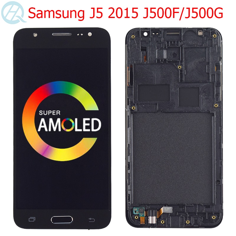 Pantalla LCD Original para Samsung Galaxy J2 , con Marco, 5,0 ", SM-J500F, J500G, J500H, J500FN, piezas de vidrio con pantalla táctil LCD