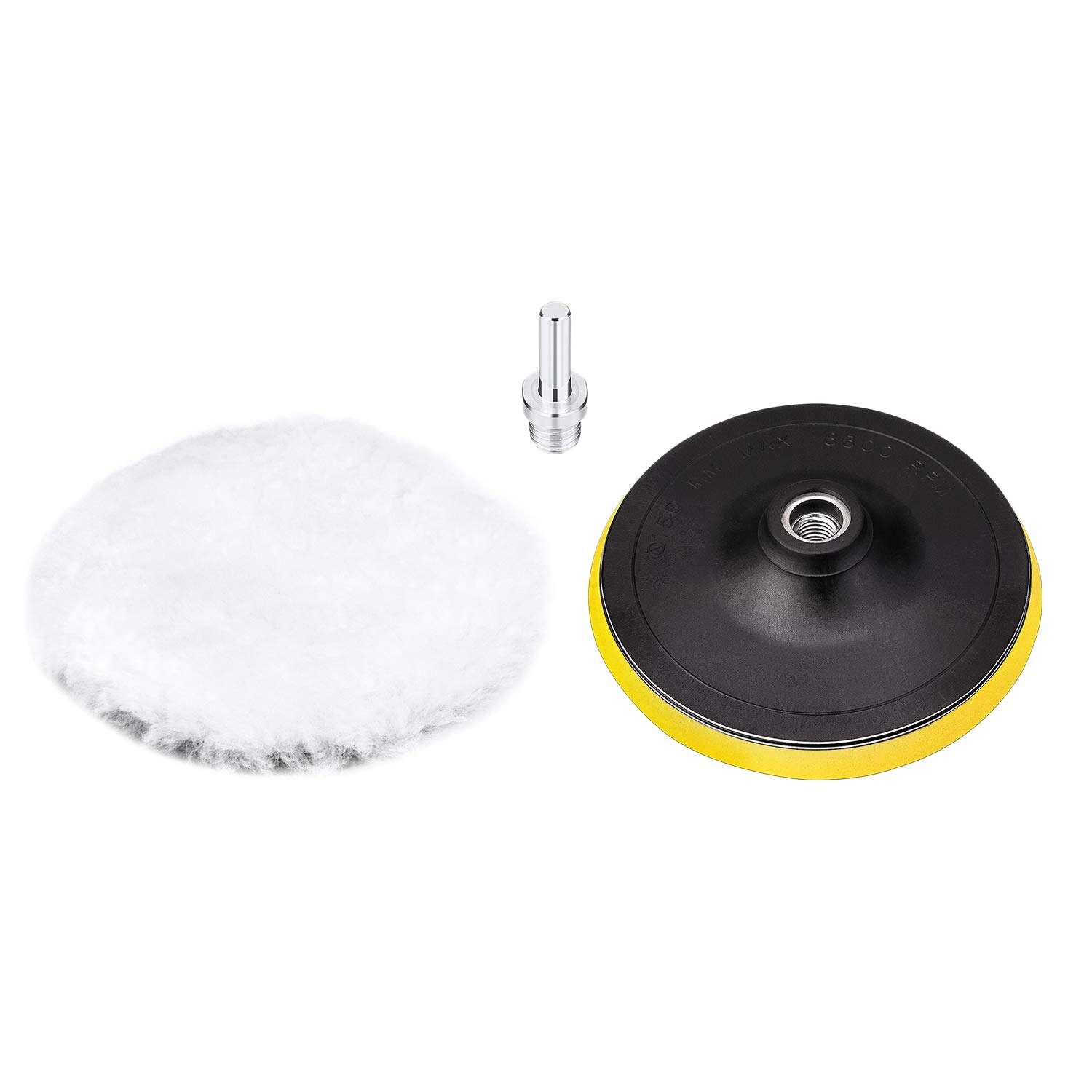 6 Inch Buffing And Polishing Pad Kit for Car Polisher 11 Pcs with Drill Adapter