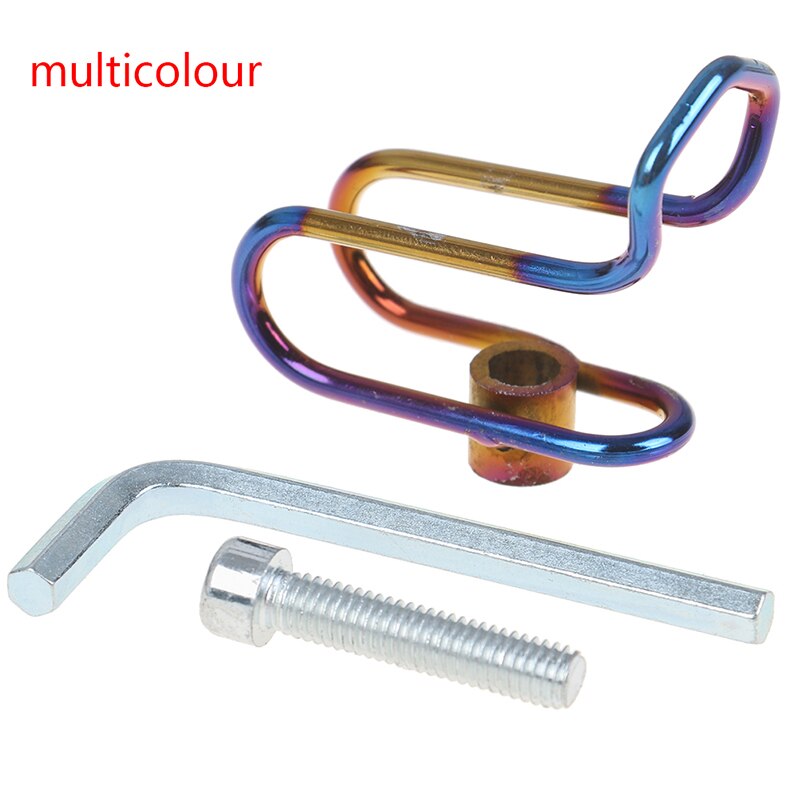 Universal gadgets offroad rustfrit stål bøjleholder multifunktionel motorcykel krog bagage hjelm motorcykel scooter tilbehør: Flerfarvet