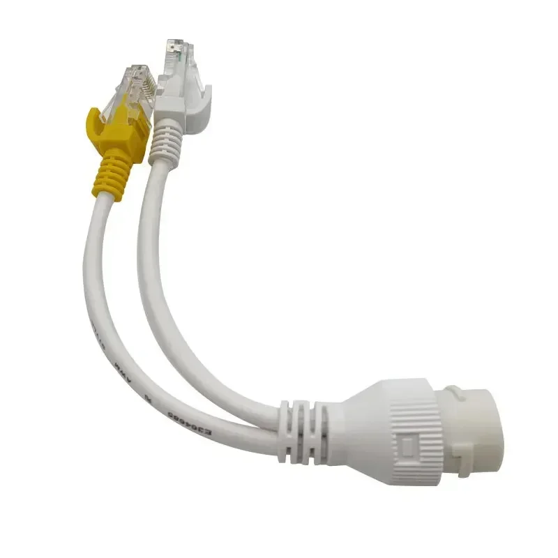 Adaptateur séparateur Ethernet POE, un câble réseau, deux caméras, connecteur convertisseur