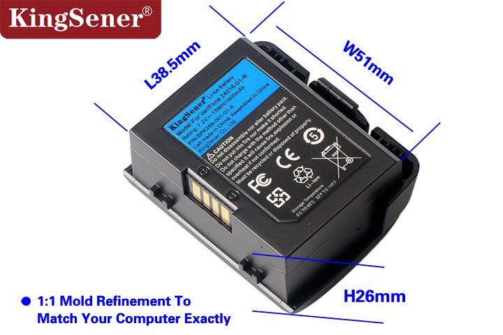 KingSener 24016-01-R POS Battery for VeriFone VX670 VX680 24016-01-R Wireless Terminal ATM Machine 7.2V 1800mAh