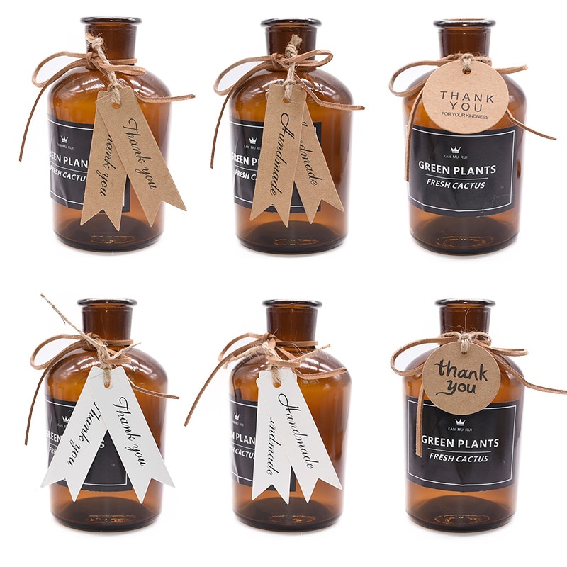 100 Uds. Etiquetas para colgar de papel Kraft blanco con etiqueta de cuerda etiquetas de productos para boda Favor galletas bolsa de dulces suministros de embalaje