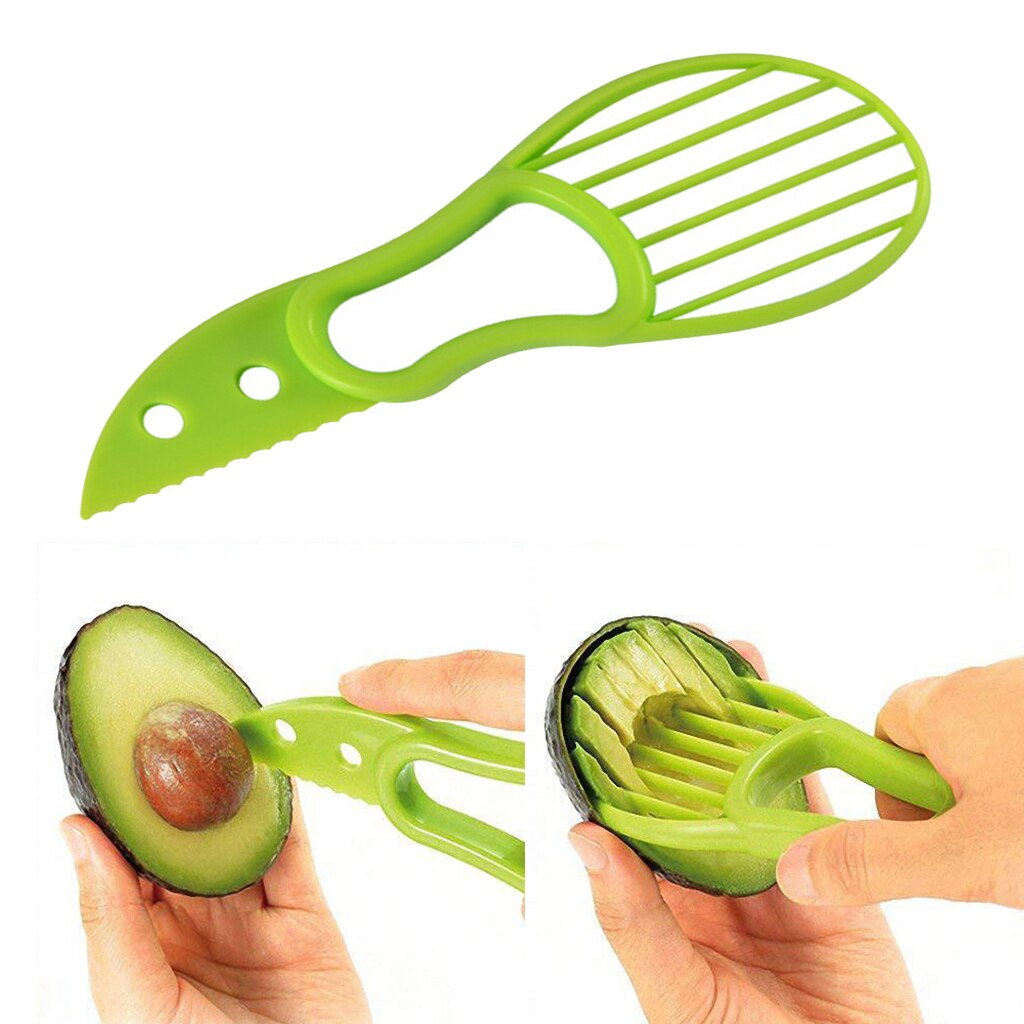 Avocado Slicer Shea Corer Boter Dragon Fruit Peeler Cutter Pulp Separator Mes Multifunctionele Groente Fruit Keuken Gereedschap
