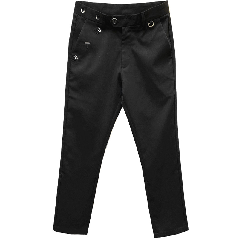 Herre kjole bukser ankel længde streetwear herre bukser formelle slim fit afslappet kontor jakkesæt bukser herre tøj 34
