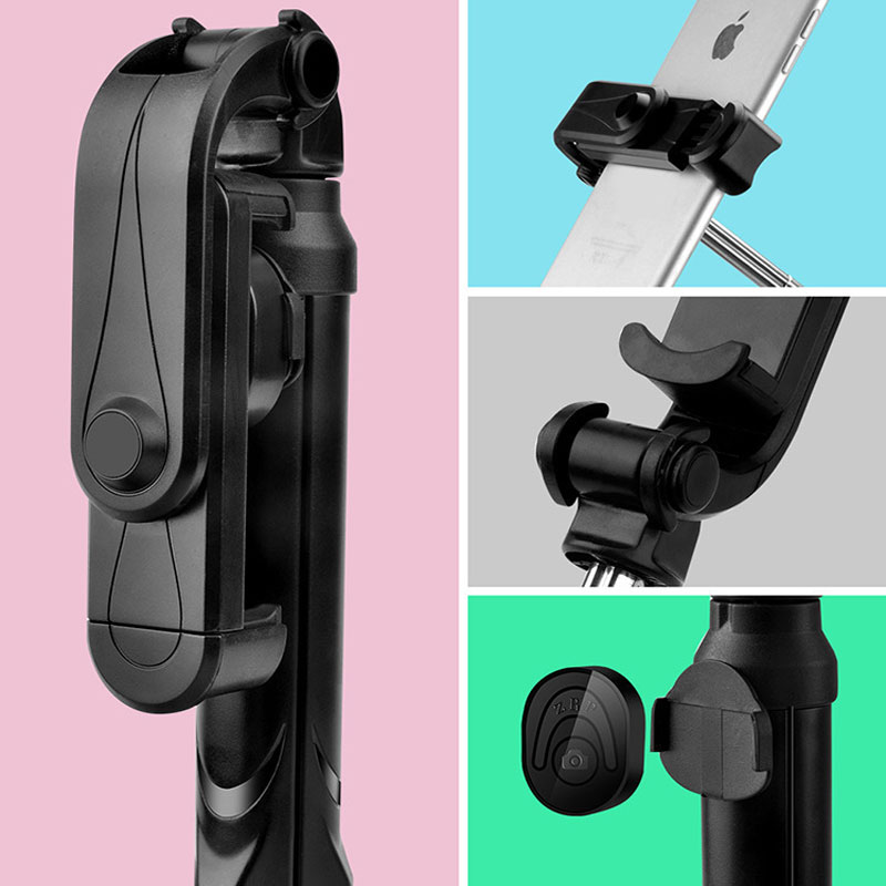 3 in 1 trådløs monopod udvidelig foldbar håndholdt bluetooth selfie stick mini stativ til ios android med lukkerfjernbetjening