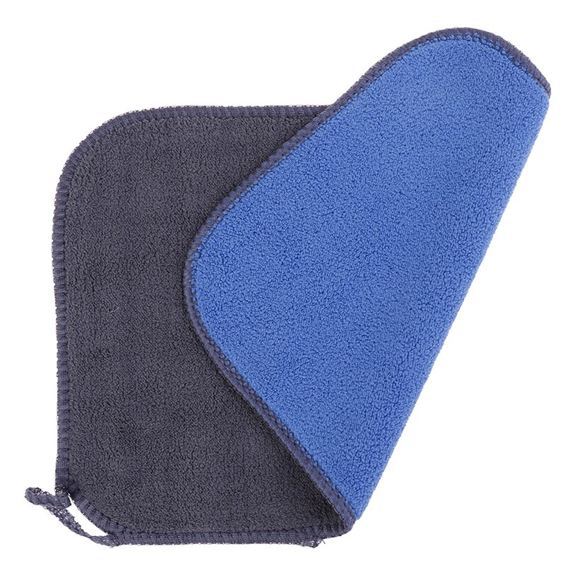 1pc bilpleje polering vaskehåndklæder plys stærk tyk plys polyesterfiber bil rengøringsklud mikrofiber vask tørring håndklæde: Blå