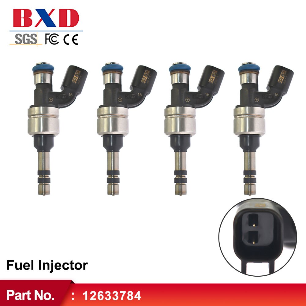Inyectores de combustible GM 12633784 para Equinox Terrain Buick LaCrosse Regal 2.4L Chevrolet Equinox GMC Terrain Buick Regal 2.4L, 1/4 piezas